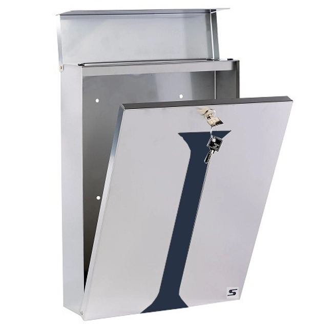 Vendita online Cassetta S23 in acciaio inox AISI 304 cover grigio ferro 280x90x390H mm.